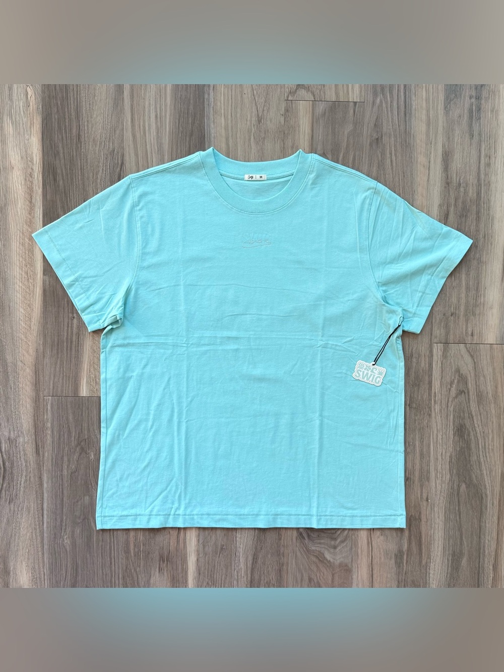 NWT Swig Dirty Soda Essential T-Shirt in Light Turquoise Size M
